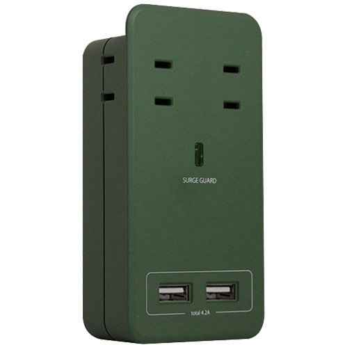 ファーゴ SATI COLOR サティカラー AC4個口 USB 2ポート 4.2A オリーブ CT221OV