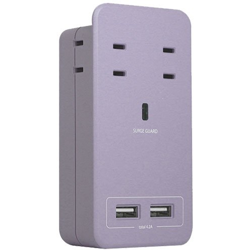 ファーゴ SATI COLOR サティカラー AC4個口 USB 2ポート 4.2A パープル CT221PL