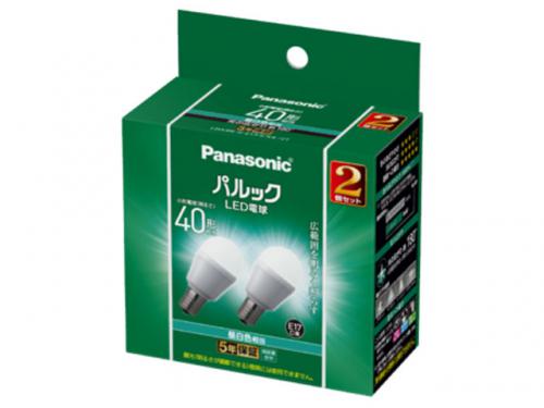 パナソニック Panasonic LED電球 パルック E17 40形 昼白色 2個入り LDA4NGE17SK42T