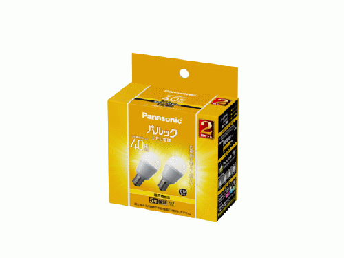 パナソニック Panasonic LED電球 パルック E17 40形 温白色 2個入り LDA4WWGE17SK42T