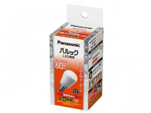 パナソニック Panasonic LED電球 パルック E17 60形 電球色 LDA7LHE17S6