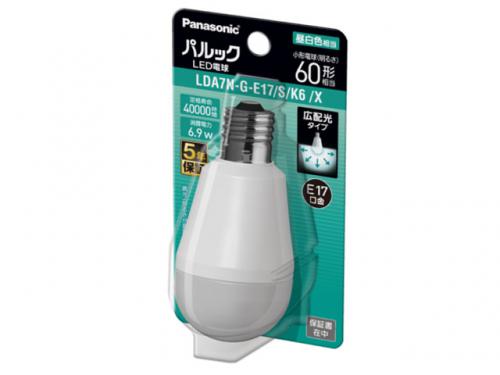 パナソニック Panasonic LED電球 パルック E17 60形 昼白色 LDA7NGE17SK6X