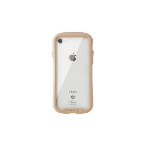 HAMEE iPhone 7/8/SE用 iFace REFLECTION 強化ガラスクリアケース ベージュ 41-907146