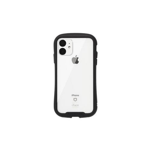 HAMEE iPhone 11 iFace Reflection 強化ガラスクリアケース ブラック 41-907351