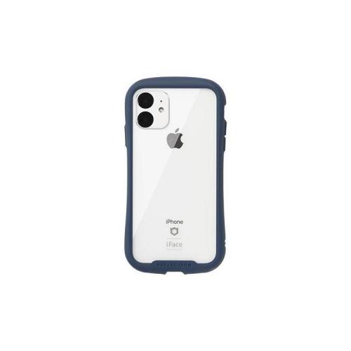 HAMEE iPhone 11 iFace Reflection 強化ガラスクリアケース ネイビー 41-907375