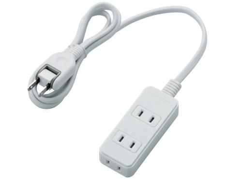 エレコム ELECOM 電源タップ 1m T-TS02-2310WH