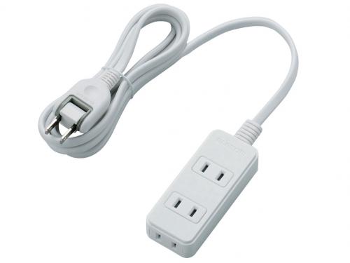 エレコム ELECOM 電源タップ 2m T-TS02-2320WH