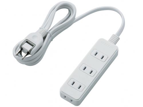 エレコム ELECOM 電源タップ 2m T-TS02-2420WH