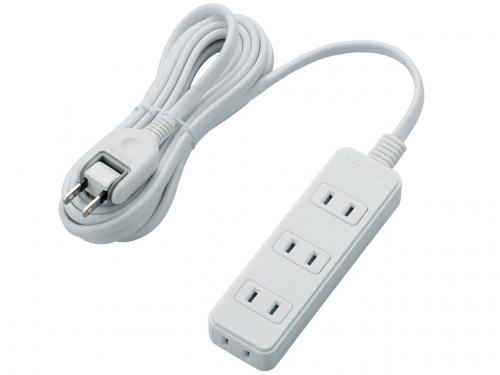 エレコム ELECOM 電源タップ 3m T-TS02-2430WH