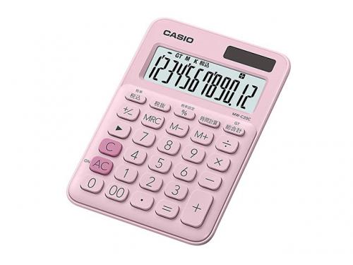 カシオ計算機 電卓 ペールピンク MW-C20C-PK-N