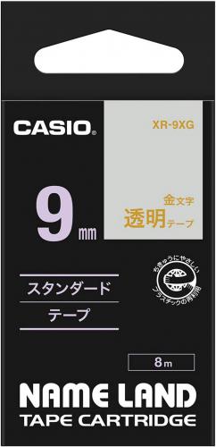 カシオ CASIO ネームランドテープ 透明 XR-9XG