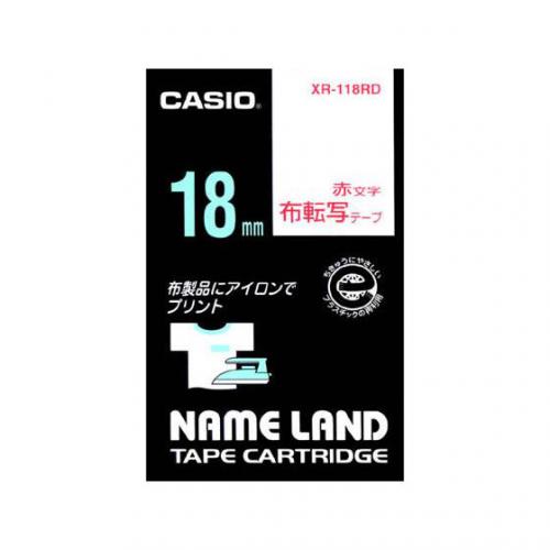 カシオ CASIO ネームランド 布転写タイプ XR-118RD