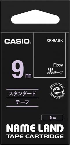 カシオ CASIO ネームランド 黒 XR-9ABK