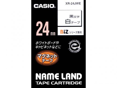 カシオ CASIO ネームランド マグネットタイプ 白 XR-24JWE