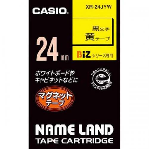 カシオ CASIO ネームランド マグネットタイプ 黄 XR-24JYW