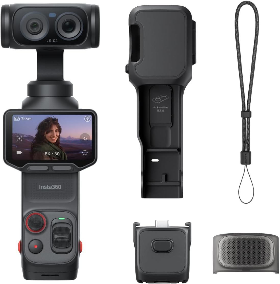 Insta360 Luna Ultra 標準キット(コズミックブラック)Insta360 Luna Ultra スタンダードバンドル CINSABTALUNAULTRA01