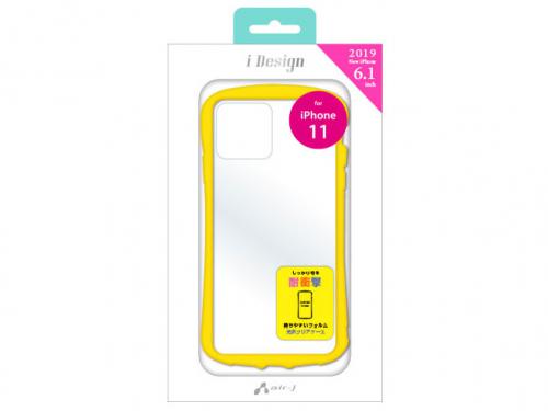エアージェイ air-J iPhone11 耐衝撃 カラフル 光沢クリア 背面ケース AC-P19M-KZ-YL