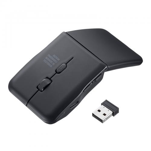 サンワサプライ SANWA SUPPLY 静音ワイヤレス IR LEDマウス(5ボタン・薄型) MA-WIS5117BK