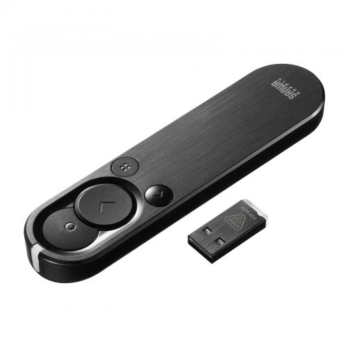 サンワサプライ SANWA SUPPLY 2WAYプレゼンター(グリーンレーザー・マウス操作対応) MA-WPR15BK