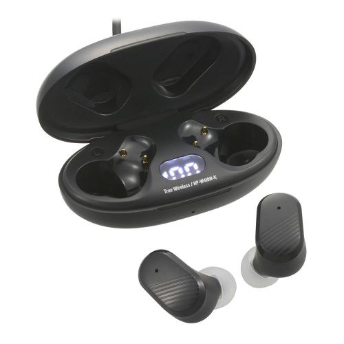 オーム電機 OHM AudioComm完全ワイヤレスイヤホン ブラック HP-W410N-K