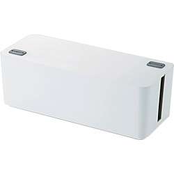 ELECOM ケーブル収納ボックス 6個口 電源タップ収納 ホワイト EKC-BOX001WH エレコム