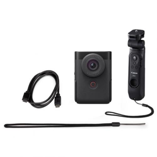 キヤノン CANON アクションカメラ Vlogカメラ PowerShot V10 トライポッドグリップキット PSV10TRIPODKITBK