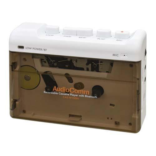 オーム電機 AudioComm カセットプレーヤー 無線接続 CAS-W100N
