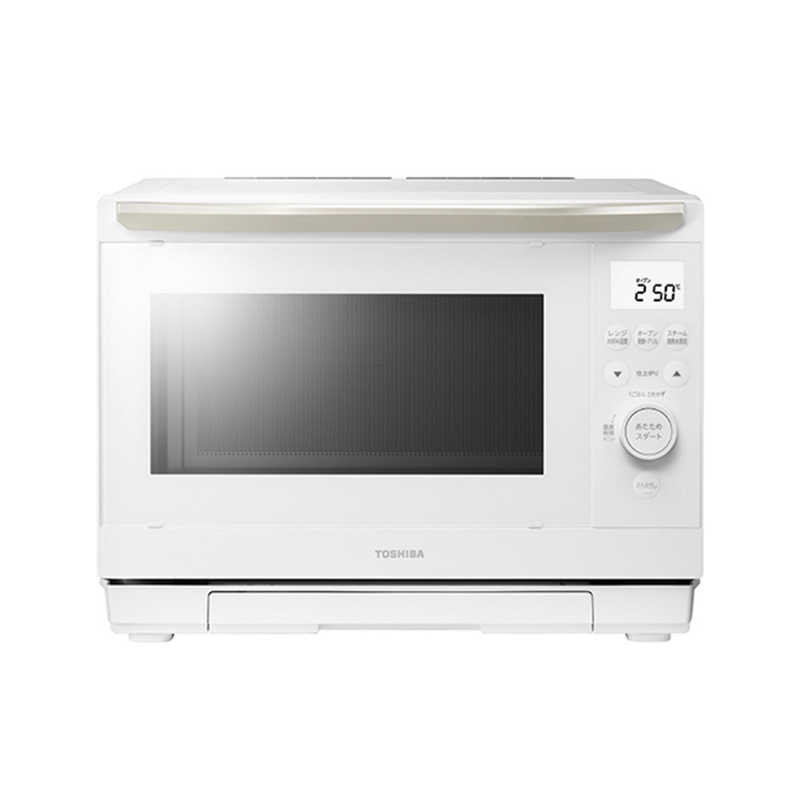 東芝 TOSHIBA 過熱水蒸気オーブンレンジ 26L フラット 石窯ドーム ハイアングル赤外線センサー ホワイト ER-D90C-W