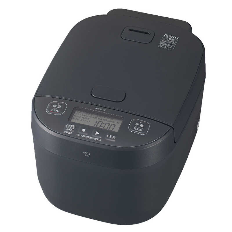 象印マホービン　ZOJIRUSHI 炊飯器 1升 豪熱大火力 圧力IHジャー 鉄 -くろがね仕込み- 豪炎かまど釜 ブラック NW-YD18-BA