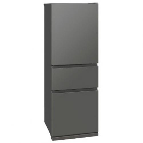 三菱 MITSUBISHI 冷蔵庫 330L 3ドア 右開き マットアンバーグレー MR-CX33M-H(大型)