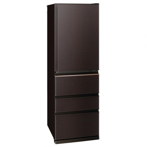 三菱 MITSUBISHI 冷蔵庫 403L 4ドア 右開き ダークブラウン MR-N40M-T(大型)