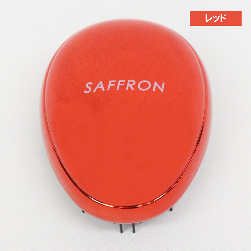 ヒロコーポレーション HIRO 【SAFFRON】シルバークリスタルブラシ レッド HDL-4585