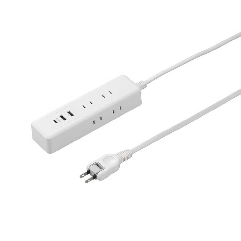 ヤザワ YAZAWA USBタップ6個口PD20W2．5m ホワイト H49025PD20WH