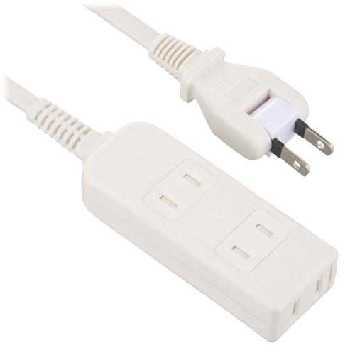 オーム電機 OHM 安全タップ 3個口 1mホワイト HS-T31SFW-22