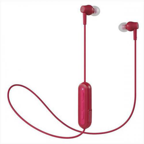 オーディオテクニカ audio-technica bluetoothイヤホン カナル型 レッド ATH-CK150BT-RD