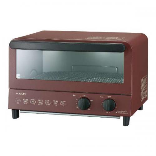 コイズミ KOIZUMI オーブントースター 3枚焼き KOS-1218R