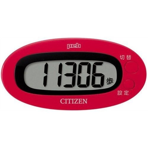 シチズン CITIZEN 歩数計 peb レッド TW310-RD