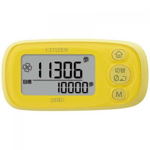 シチズン CITIZEN 歩数計 peb イエロー TWT512-YL