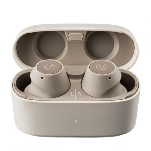 オーディオテクニカ audio-technica 完全ワイヤレスイヤホン SOLID BASS ライトベージュ ATH-CKS30TW+ BG