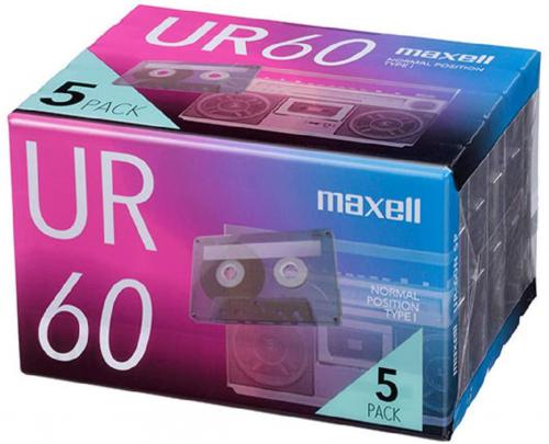 マクセル Maxell オーディオカセットテープ60分5巻パック UR-60N5P [5本 /60分 /ノーマルポジション]