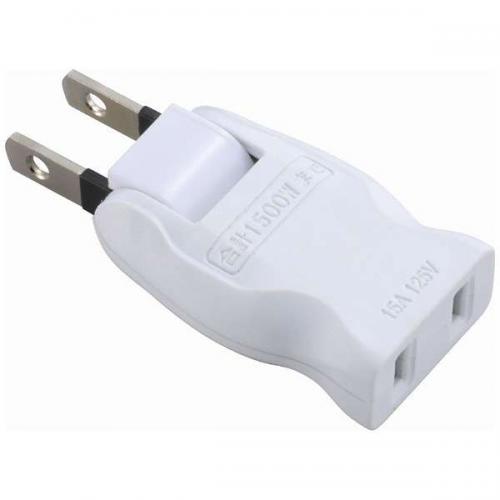 オーム電機 OHM フリープラグアダプター 1個口 HS-A1755W