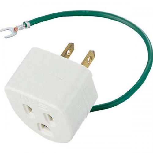 エレコム ELECOM ノイズ対策機能付き 3P→2P変換アダプタ T-H32N