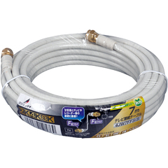 DXアンテナ TV接続ケーブル 7m 2K・4K・8K対応 4JW7FFS(B)