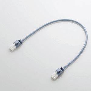 ELECOM ツメ折れ防止やわらかLANケーブル 0.3m CAT6準拠 ブルー LD-GPYT/BU03 エレコム