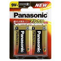 Panasonic アルカリ乾電池9V形2本パック 6LR61XJ/2B パナソニック