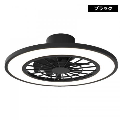 ヒロコーポレーション シーリングファンライト 10畳 ブラック HLCF550 BK