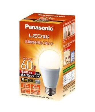 パナソニック Panasonic LED電球 一般電球形 810lm(電球色相当)LDA7LGEW
