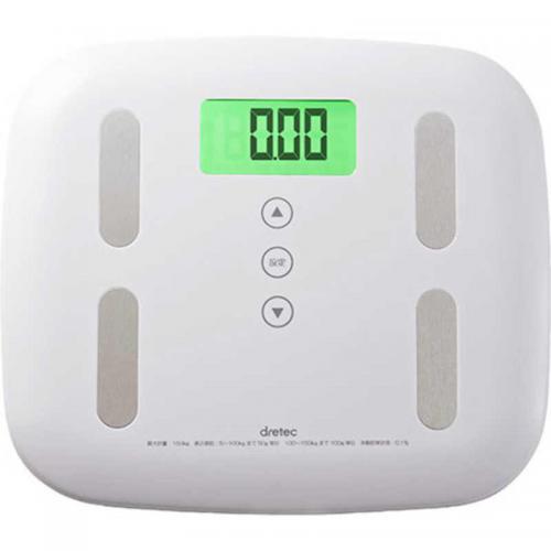 ドリテック dretec ボディスケール ピエトラプラス ホワイト BS-238WT