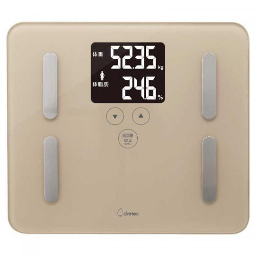 ドリテック dretec ボディスケール ドクター・スキャン ベージュ BS-248BE