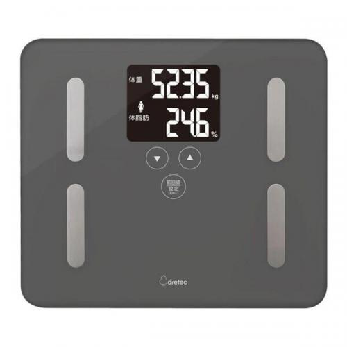 ドリテック dretec ボディスケール ドクター・スキャン ダークグレー BS-248DG